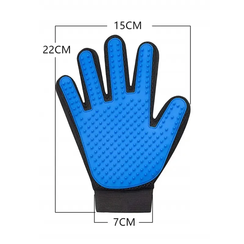 Happy Paws Grooming Glove – Gentle Deshedding Gloves for Dogs & Pets