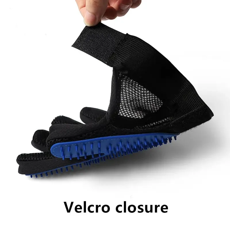 Happy Paws Grooming Glove – Gentle Deshedding Gloves for Dogs & Pets