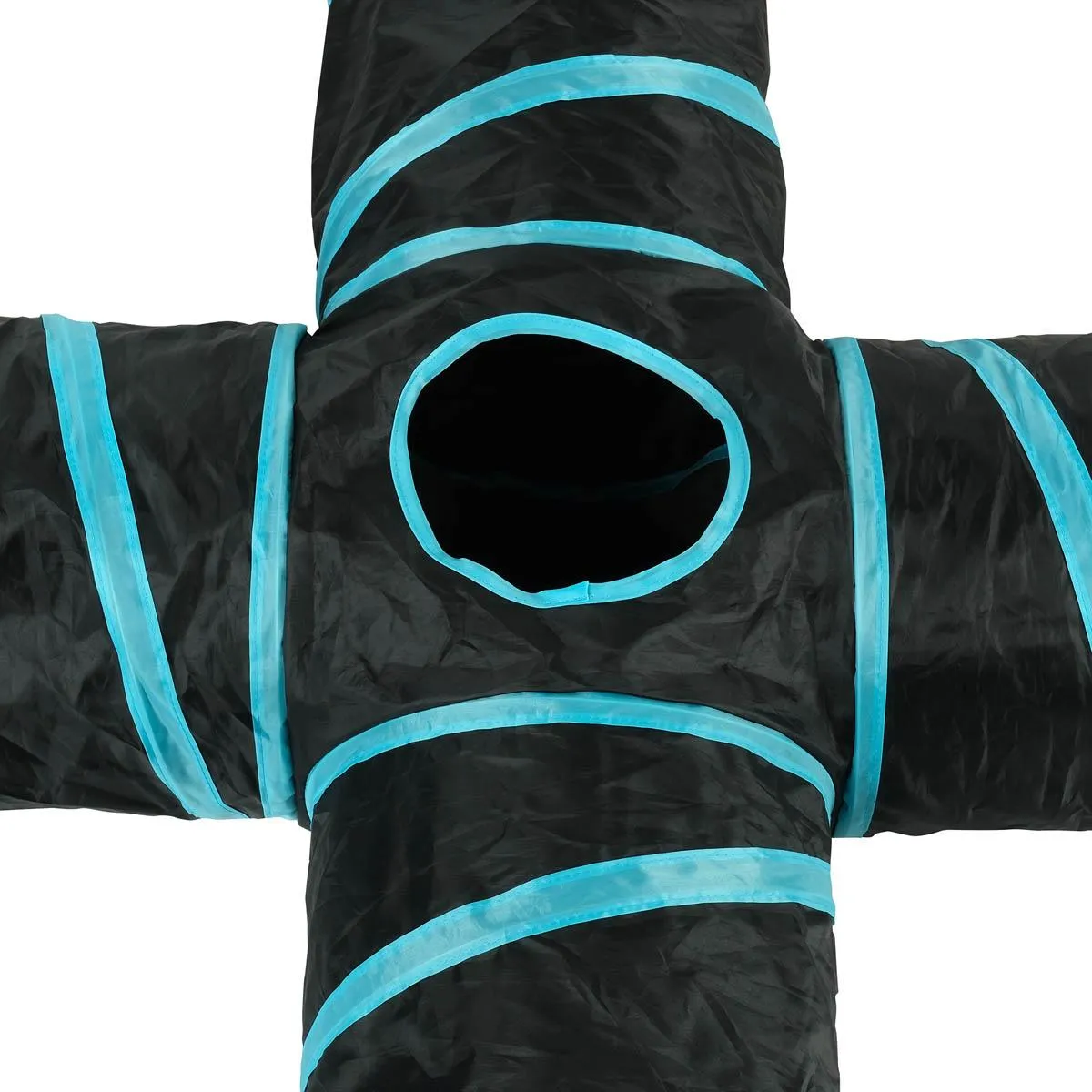 Lexi & Me 4 Way Cat Tunnel Black/Blue