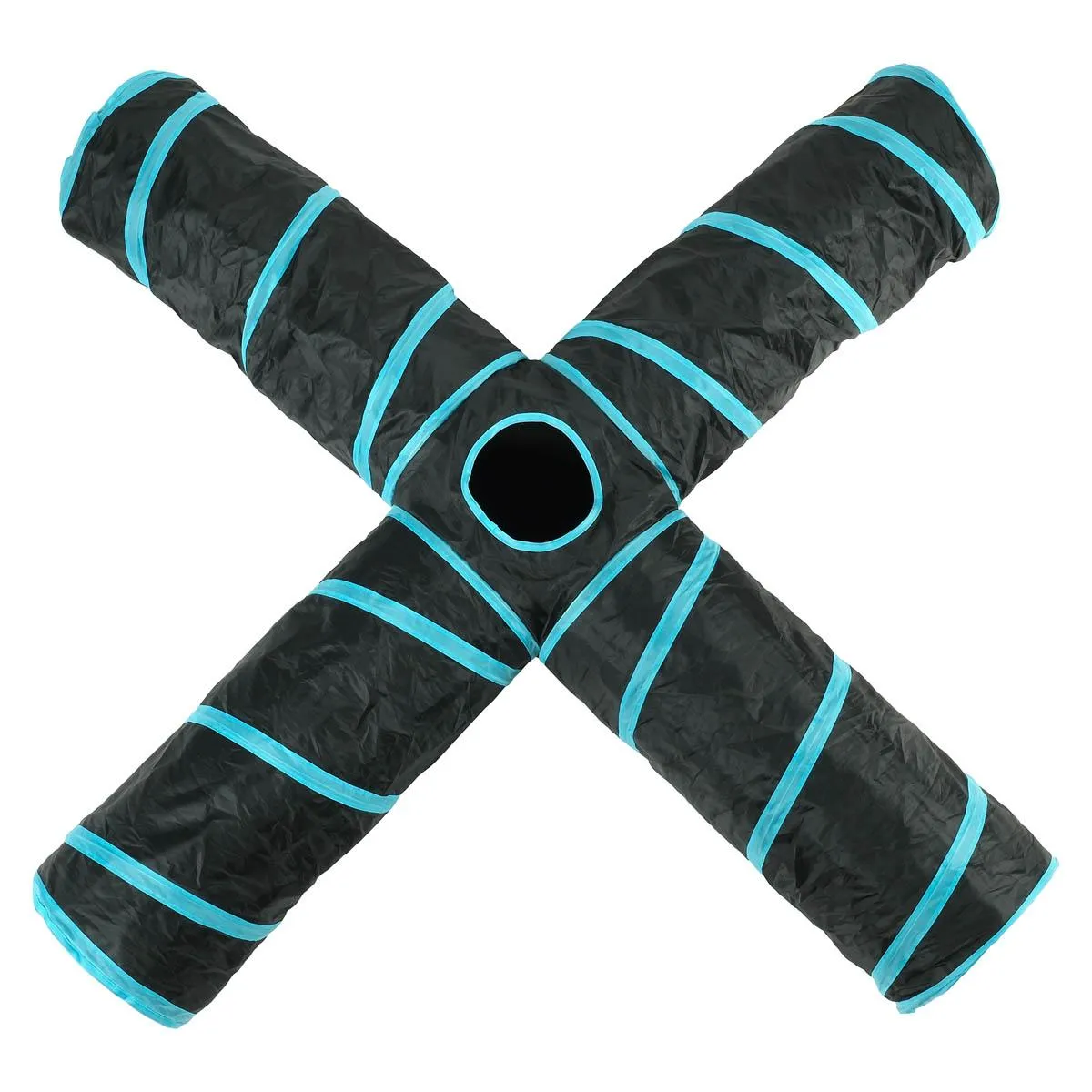 Lexi & Me 4 Way Cat Tunnel Black/Blue