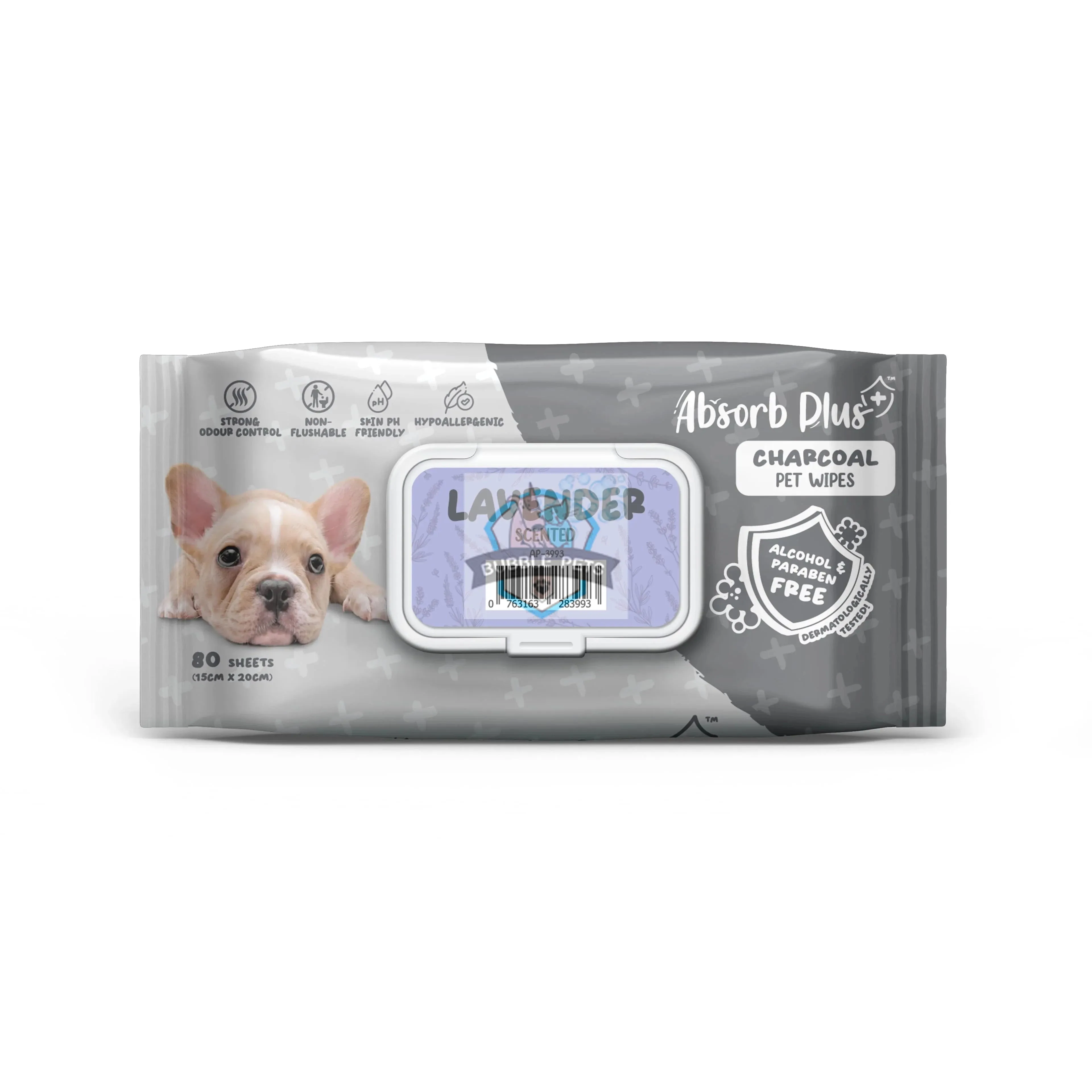 NEW LOOK: Absorb Plus Charcoal Lavender Scented Pet Wipes