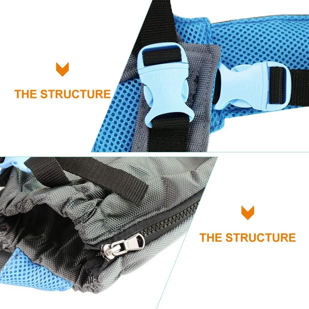 POPETPOP Portable Pet Drag Bag for Paralyzed Dogs Durable Step Harness for Easy Carrying Travel Breathable Design for Comfort Support for Weak Senior Pets XXS