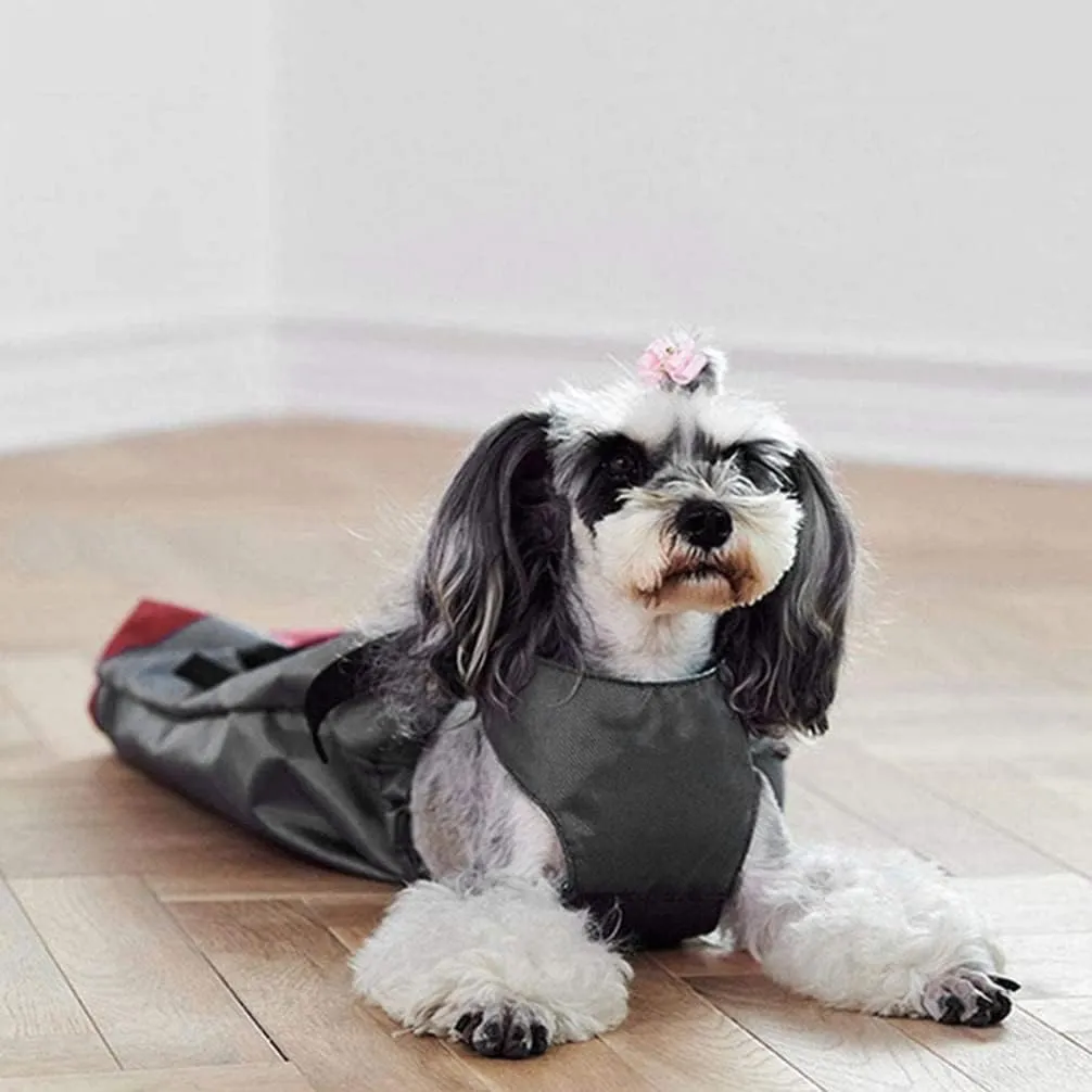 POPETPOP Portable Pet Drag Bag for Paralyzed Dogs Durable Step Harness for Easy Carrying Travel Breathable Design for Comfort Support for Weak Senior Pets XXS