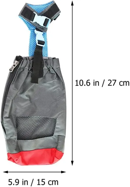 POPETPOP Portable Pet Drag Bag for Paralyzed Dogs Durable Step Harness for Easy Carrying Travel Breathable Design for Comfort Support for Weak Senior Pets XXS