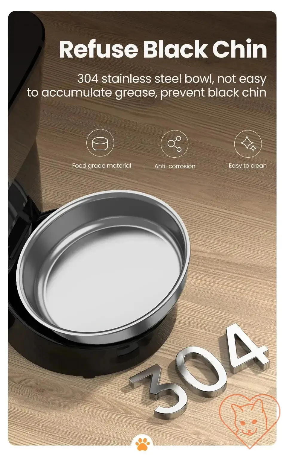 ROJECO Automatic Pet Feeder - Button Version