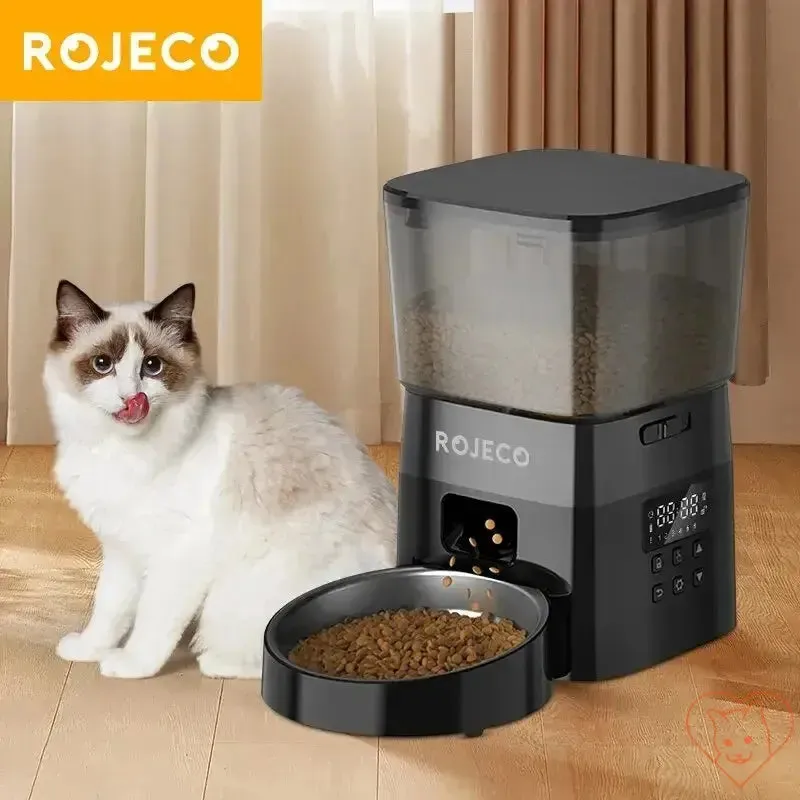 ROJECO Automatic Pet Feeder - Button Version