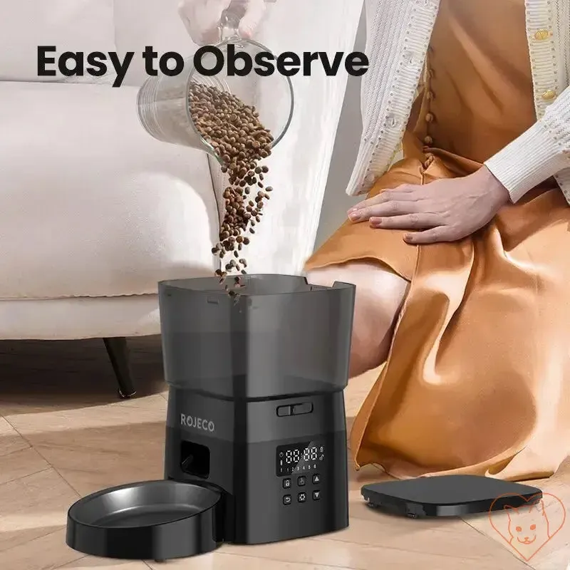 ROJECO Automatic Pet Feeder - Button Version