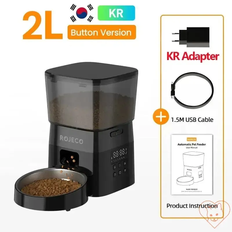 ROJECO Automatic Pet Feeder - Button Version