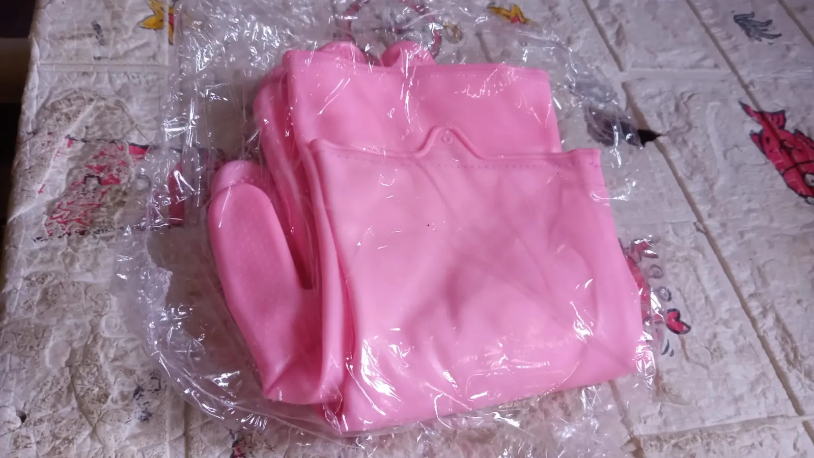 Silicone Dishwashing Gloves with Scrubber, Reusable