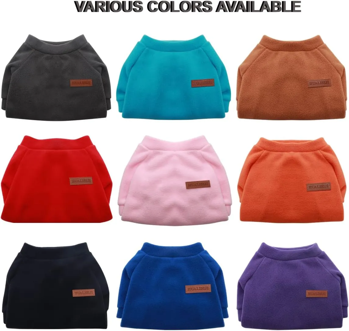 Small Dog Sweater Small Dog Sweatshirt Pet Hoodie, Warm and Lightweight, with a Soft Texture, Easy to Wear and Bright Colors (Black, X-Small)