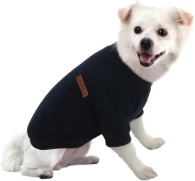 Small Dog Sweater Small Dog Sweatshirt Pet Hoodie, Warm and Lightweight, with a Soft Texture, Easy to Wear and Bright Colors (Black, X-Small)