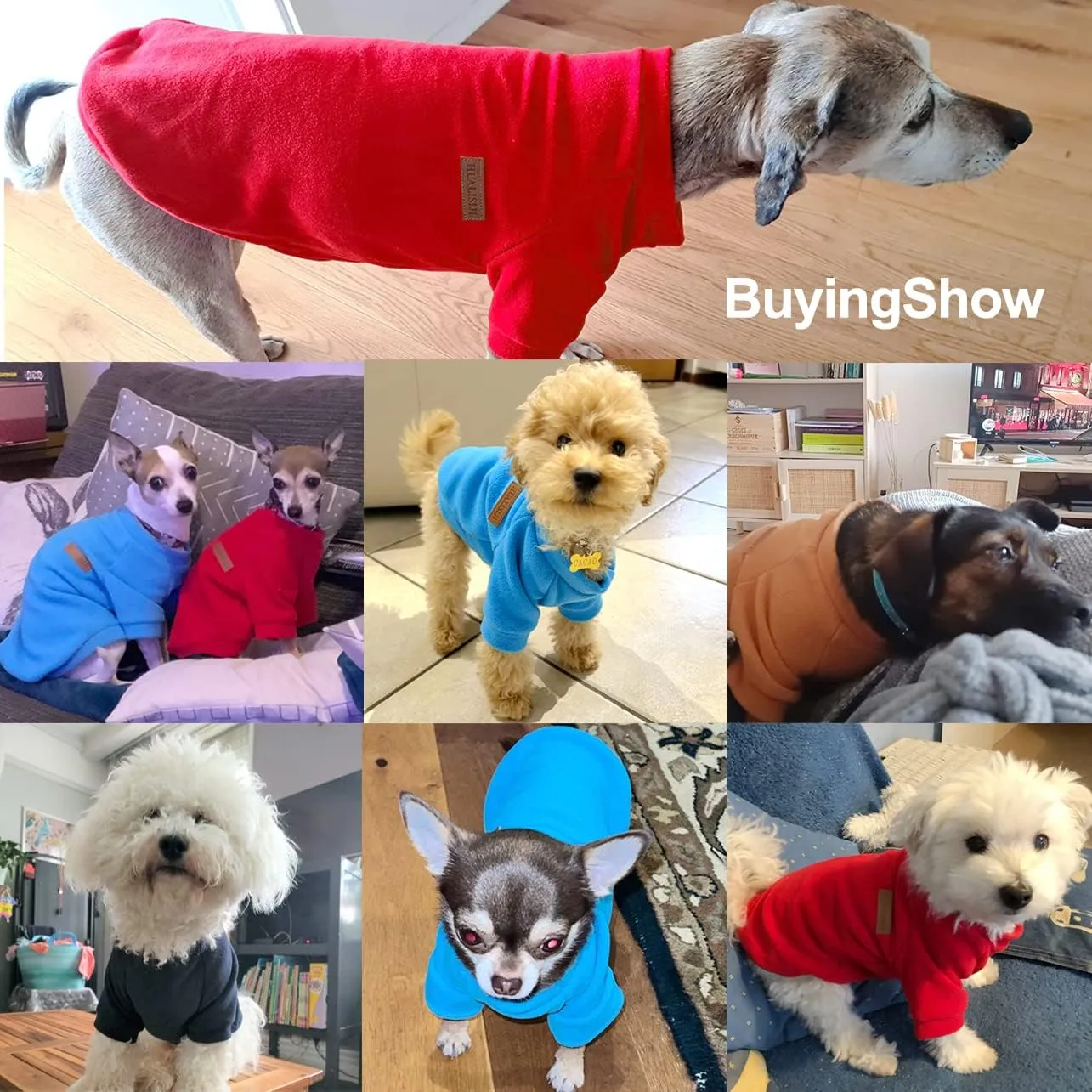 Small Dog Sweater Small Dog Sweatshirt Pet Hoodie, Warm and Lightweight, with a Soft Texture, Easy to Wear and Bright Colors (Pink, Large)