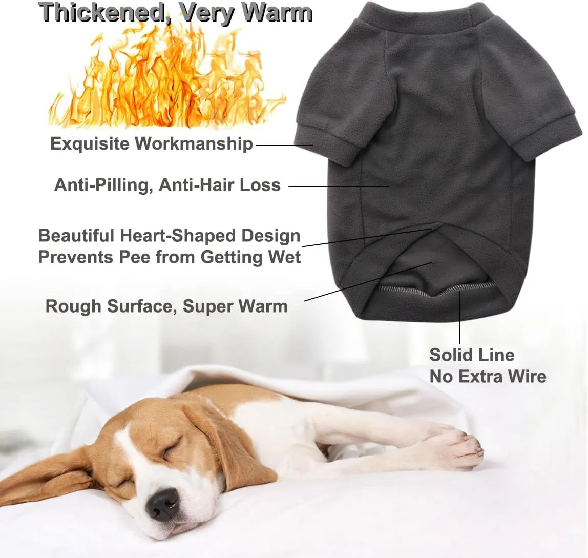 Small Dog Sweater Sweatshirt Pet Hoodie, Warm and Lightweight, With Soft Texture, Easy to Wear, Bright Colors (Gray, X-Small)