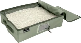 SportPet Designs Portable Travel Litter Box, Litter Box - Green