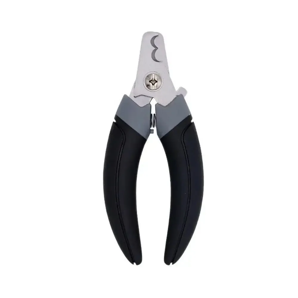 Stainless Steel Pet Half Moon Nail Clippers for Cats & Dogs
