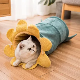 Summer Garden Corduroy Cat Tunnels