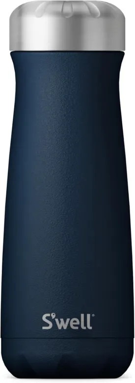 S'well Stainless Steel Traveler, 20oz, Azurite, Triple Layered Vacuum Insulated Containers Keeps Drinks Cold for 36 Hours and Hot for 15, BPA Free, Easy Carrying On the Go