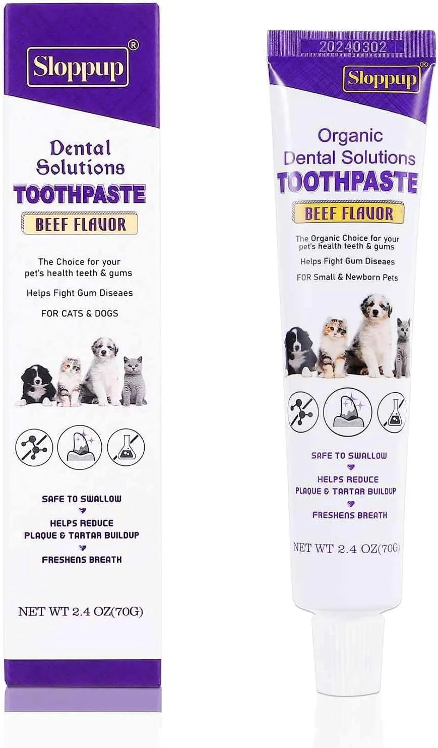 Toothpaste | Teeth Cleaning and Fresh Breath Dental Care for Australian Mist Cat Kittens and Adult Cats | Soothes Inflamed Gums | Safe for Puppies | Vet Formulated 1 Pack (2.4 OZ)