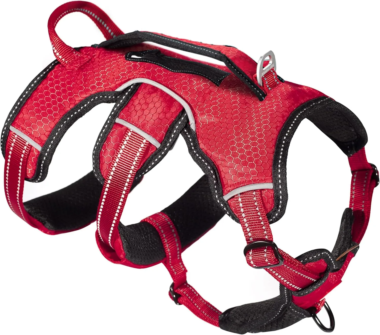 Tuff Pupper Escape Proof No Escape Dog Harness | 5 Point Adjustable Fit Harness for Dogs | Padded Dog Harnesses | Handle Dog Lift Harnesses