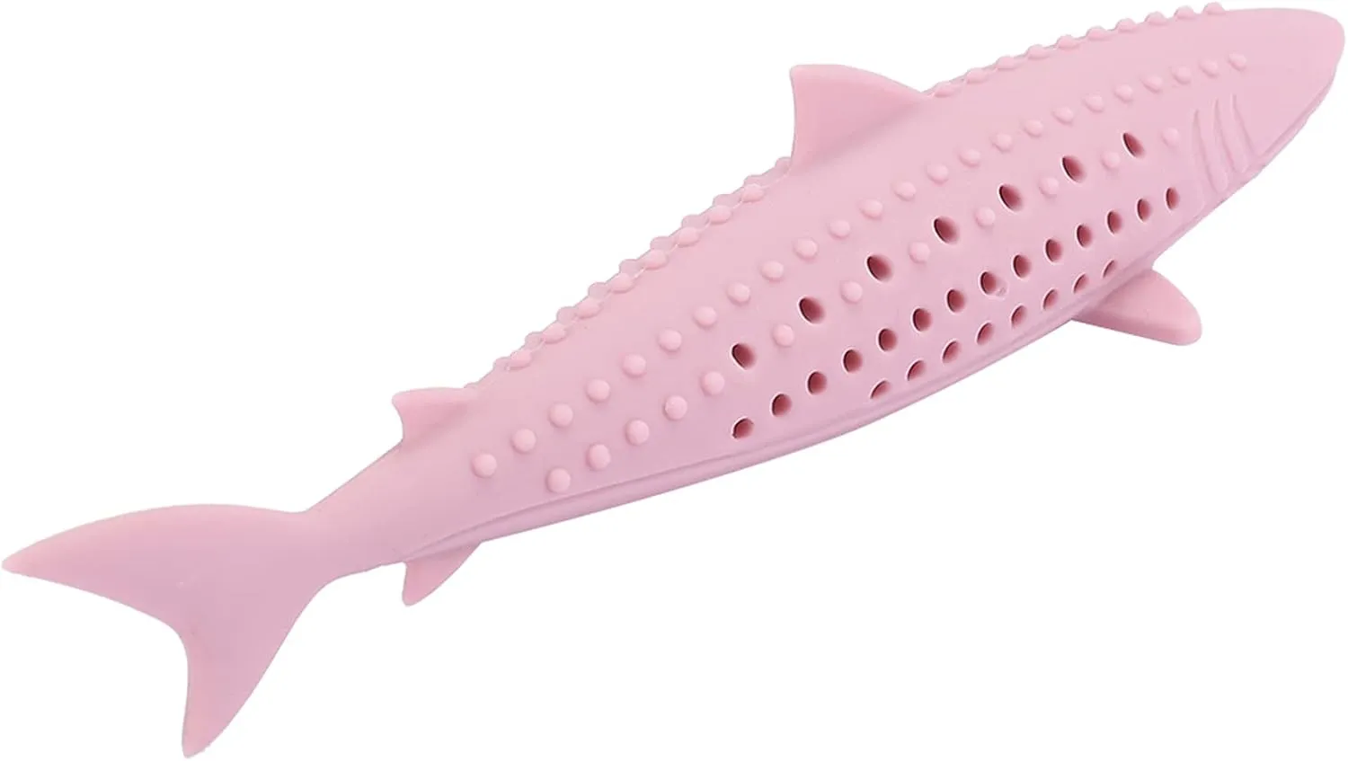 VINGVO Cat Teeth Cleaning Toy, Cat Teething Toys Silicone Molar Stick Catnip Toys Cat Toothbrush Cat Fish Shape Toothbrush with Catnip Chew Bite Teeth Cleaning Toy for Cats Kitten Kitty