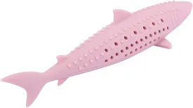 VINGVO Cat Teeth Cleaning Toy, Cat Teething Toys Silicone Molar Stick Catnip Toys Cat Toothbrush Cat Fish Shape Toothbrush with Catnip Chew Bite Teeth Cleaning Toy for Cats Kitten Kitty