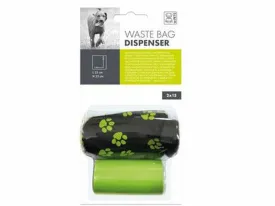 WASTE BAG WITH SOFT DISPENSER BLACK & GREEN