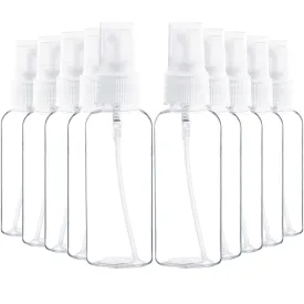 Youngever 20 Pack Plastic Spray Bottles, Refillable Plastic Spray Bottles with Lids, Clear Empty Fine Mist Plastic Mini Travel Bottles (2 Ounce)